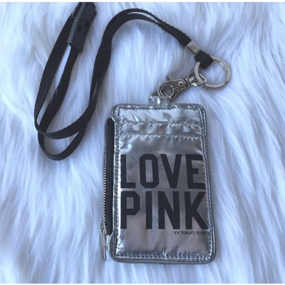 ISO PINK Victoria’s Secret LOVE PINK Lanyard Pouch